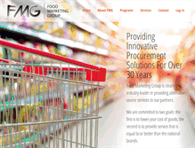 Tablet Screenshot of foodmarketinggroup.com